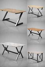 Tavolo artigianale moderno su misura