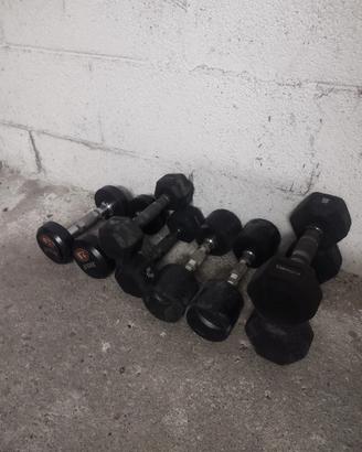 coppie di manubri da 37,5-30-27-5-2,5