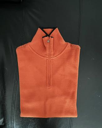 Maglione uomo girocollo con zip