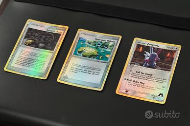 Lotto 3 pokemon holo reverse - Ex team aqua magma