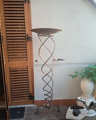 Piantana ferro battuto