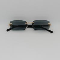 Occhiali da sole minimal unisex – colore oro nero