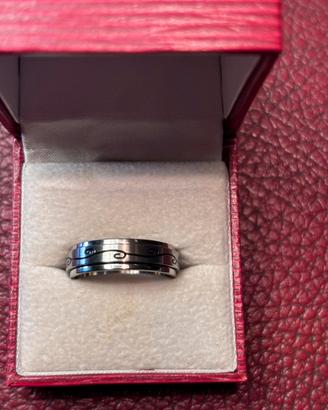 Anello Spinner Antistress in acciaio con fascia