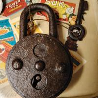 LUCCHETTO ANTICO D'EPOCA 