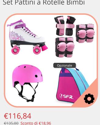 pattini a rotelle taglia 37