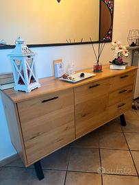 Madia/Credenza in Legno Massello (Stile Industrial