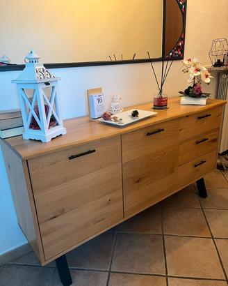 Madia/Credenza in Legno Massello (Stile Industrial