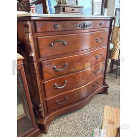 CASSETTIERA MOGANO CON RIBALTA