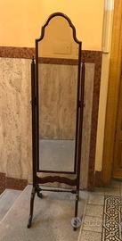 Specchiera inglese basculante con vetro molato