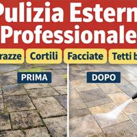 Pulizia esterni professionale|Brescia-Garda-Verona