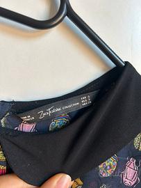 Camicia blu con stampa, Zara