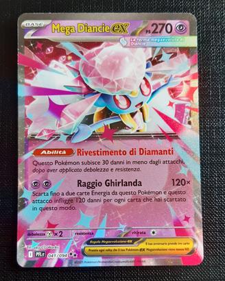 CARTA POKEMON MEGA DIANCIE EX DOPPIA RARA
