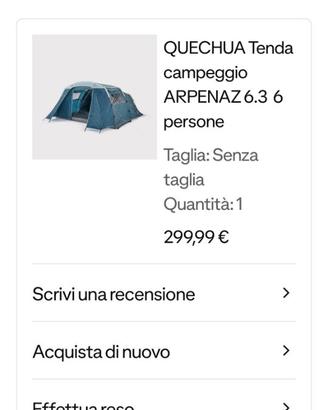Tenda campeggio 6.3 ecathlon