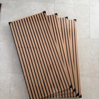 Set 4 pannelli fonoassorbenti in legno rovere