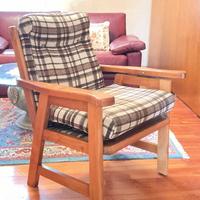 Poltrona sedia in legno