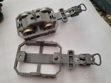 lotto carrelli modellismo ferroviario h0 