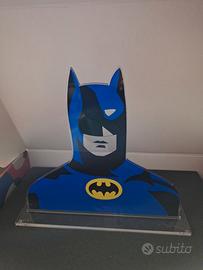 marco lodola, statuetta in plexiglass batman 