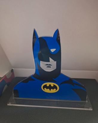 marco lodola, statuetta in plexiglass batman 
