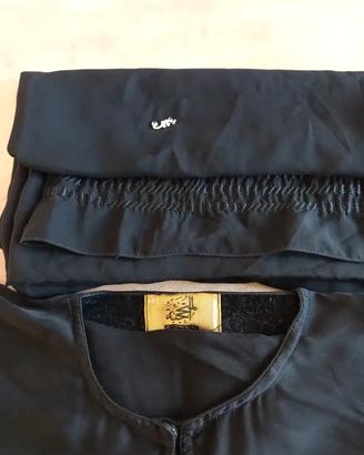 Abaya "tradizionale' nero TG XS