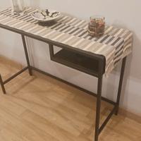 Tavolo per pc portatile marrone/nero vetro( ikea)
