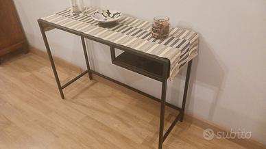 Tavolo per pc portatile marrone/nero vetro( ikea)