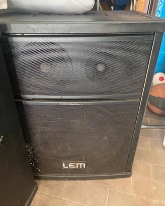 Casse Lem con mixer amplificato