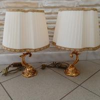 2 lampade in ottone 