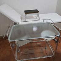 lettino e carrello studio medico 