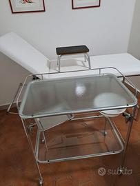 lettino e carrello studio medico 