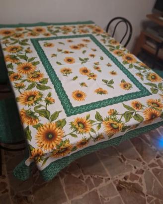 Tovaglia Cotone rettangolare disegni Girasoli