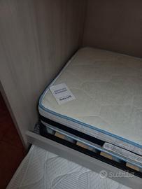 Letto a castello 3 posti con materassi