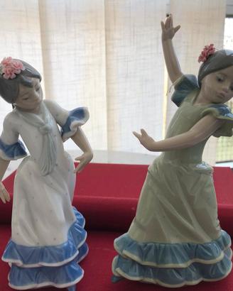 Figurine ballerine spagnole in porcellana lladrò