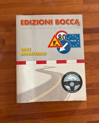 Libro Quiz Ministeriali Patente –Bocca