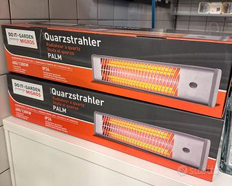 4  Stufe /  lampade  al quarzo 1200 W