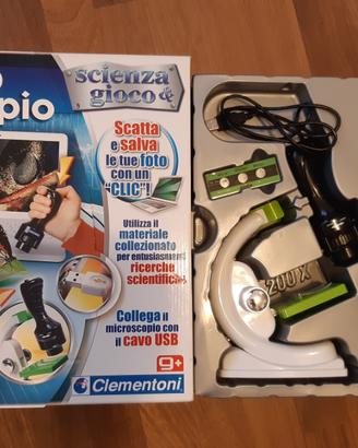 VIDEO MICROSCOPIO USB 200x-  CLEMENTONI 