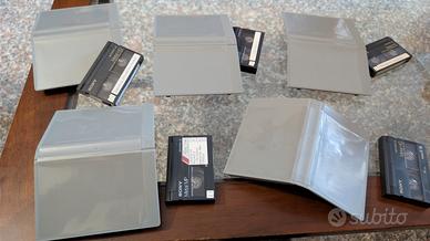 5 videocassette Sony 8mm/Digital 8 + 5 custodie 