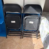 Lotto 6 sedie pieghevoli