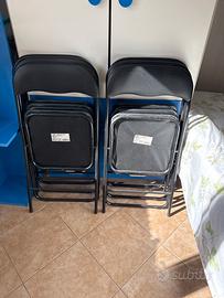 Lotto 6 sedie pieghevoli