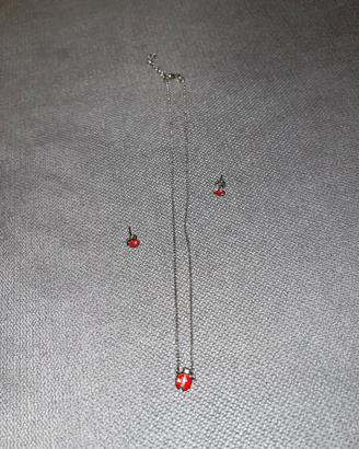 set collana e orecchini