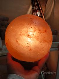 Lampada di Sale arancione a sfera  (Himalaya)