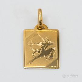 Ciondolo Sagittario in oro giallo 18 kt E.2453