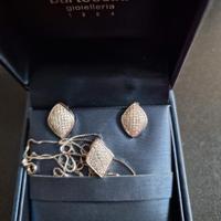 Collana e orecchini argento 