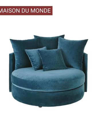 Divano rotondo Maison du Monde diametro 120 cm