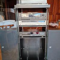 Impianto hifi TECHNICS primi anni '90 + mobiletto