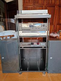 Impianto hifi TECHNICS primi anni '90 + mobiletto