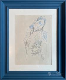 Silvio loffredo disegno firmato in cornice