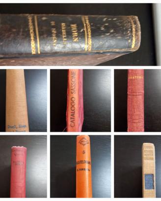 Lotto 7 Libri Vintage e Antichi - Romanzi, Biograf