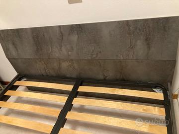 Letto matrimoniale più rete a doghe singolo