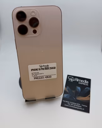 iPhone 16 Pro Max 256GB desert usato garanzia 