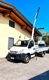 IVECO DAILY 35C12 GRU +CASSONE FISSO DA 3,60 METRI